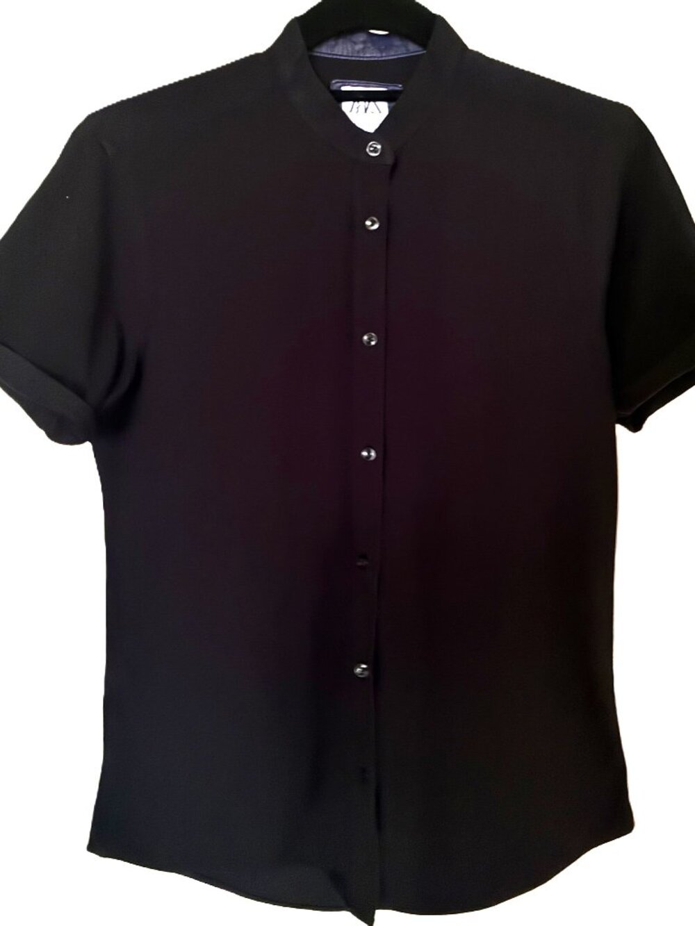 Distinctive Black Button-Up
